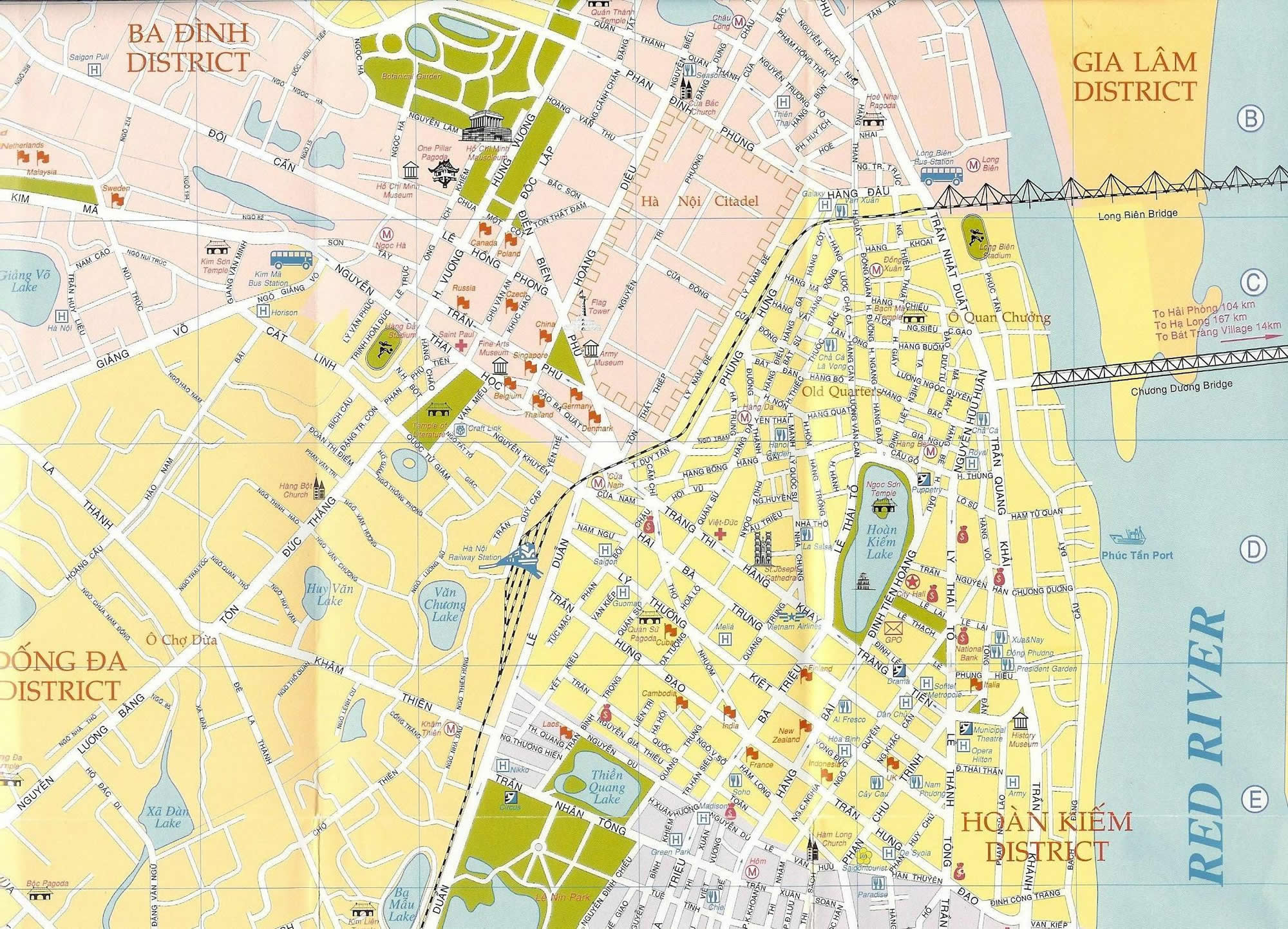 Hanoi Travel Map